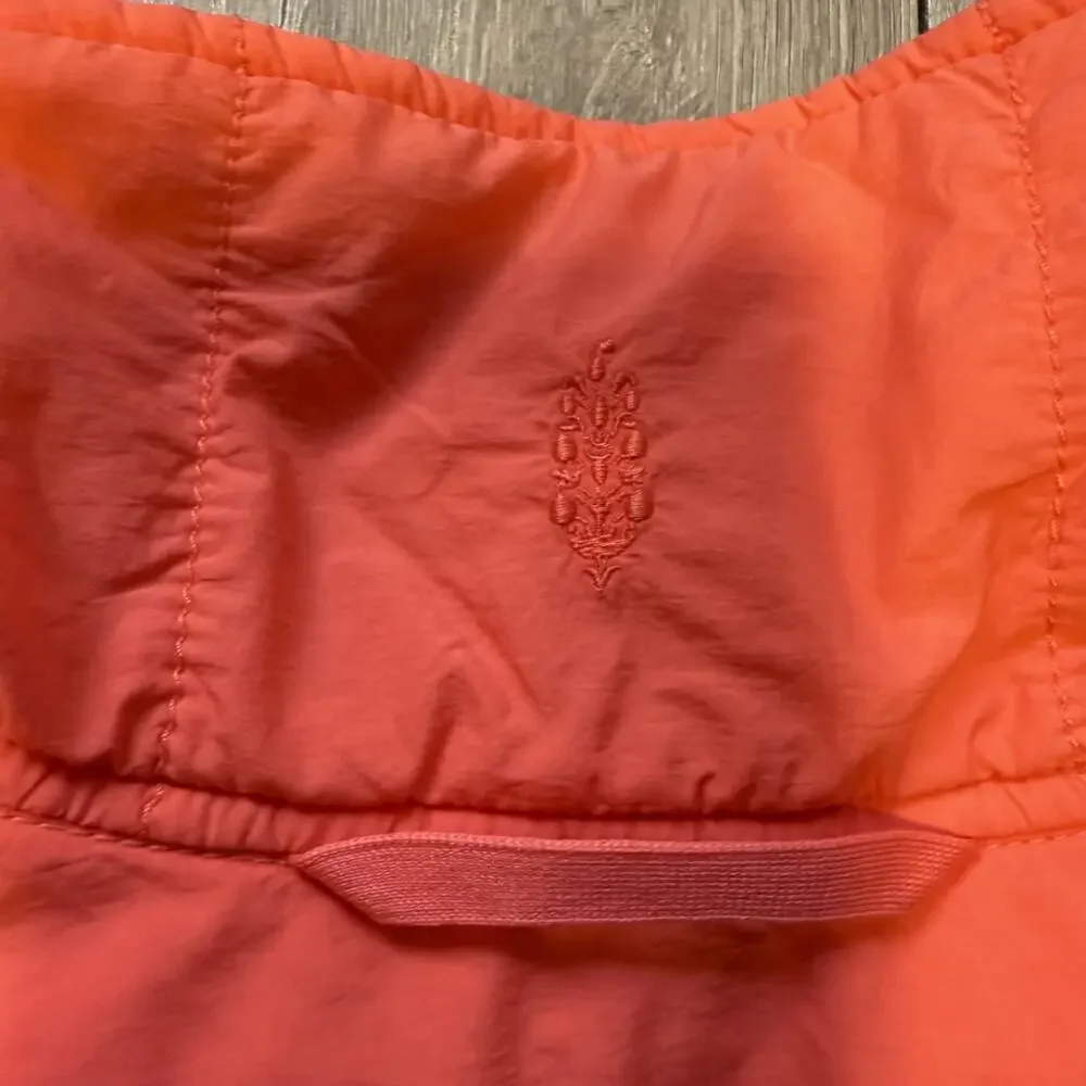 Free People Movement Pippa Packable Puffer Jacket Neon Coral Mango SZ Medium - Picture 14 of 15